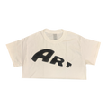 ZC Art Crop Top Womens Tee WHITE