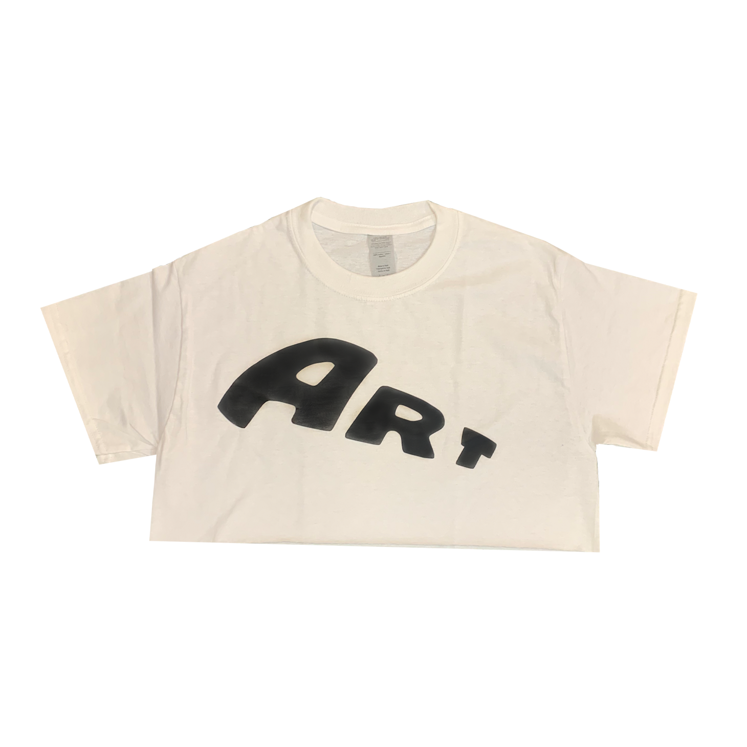 ZC Art Crop Top Womens Tee WHITE