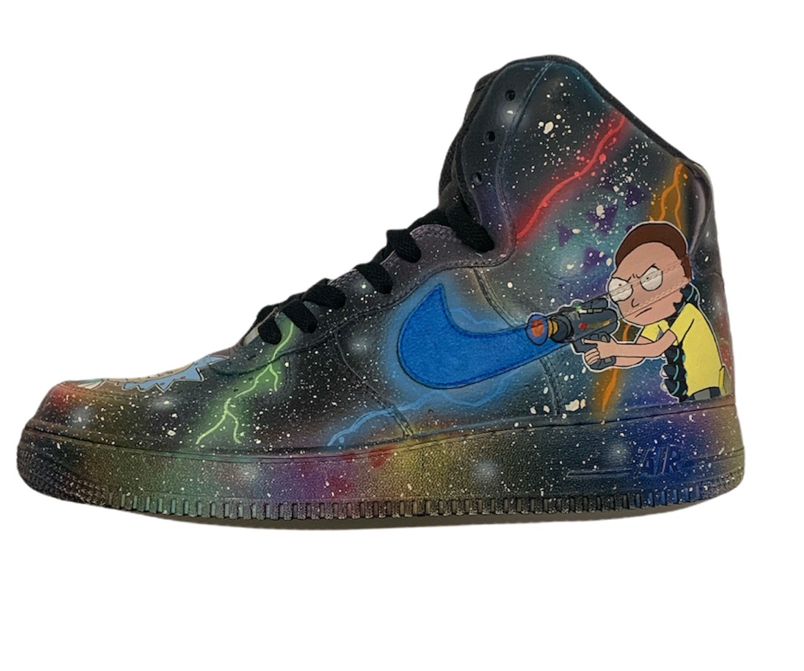 “Rick & Morty” Airforce 1 Customs by ZAY (EXCLUSIVE)